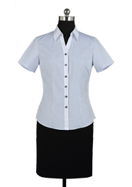 女短袖v領襯衫TMNC501B 女短袖v領襯衫TMNC501B