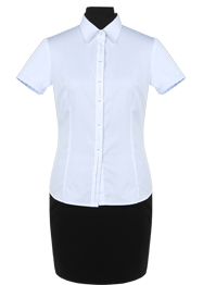 女短袖白色短袖襯衫TMNC509A 女短袖白色短袖襯衫TMNC509A