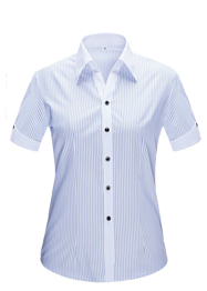 女短袖V領襯衣YWD3006 女短袖V領襯衣YWD3006