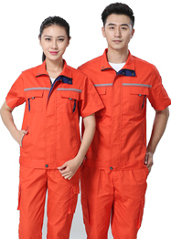 帶反光條橙色工作服TMX663-12 帶反光條橙色工作服TMX663-12