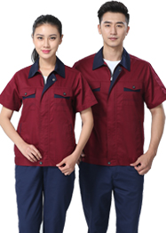 夏季棗紅色工作服TMX661-05 夏季棗紅色工作服TMX661-05